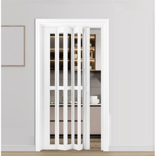 pvc折叠门推拉开放式厨房移门室内隔断卫生间阳台隐形商铺门