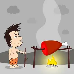 原始人打猎图片