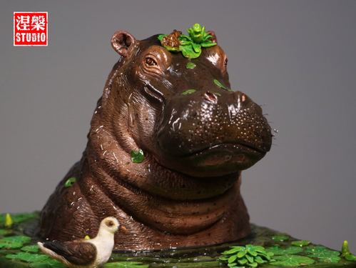 涅盘模型ta系列003款河马写实动物手办雕像手办