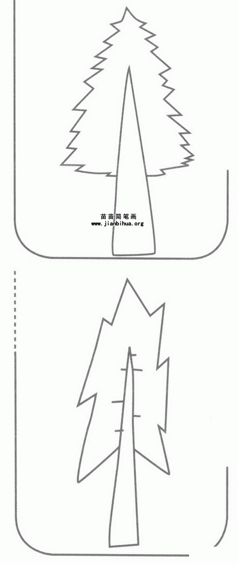 柏树简笔画图片教程