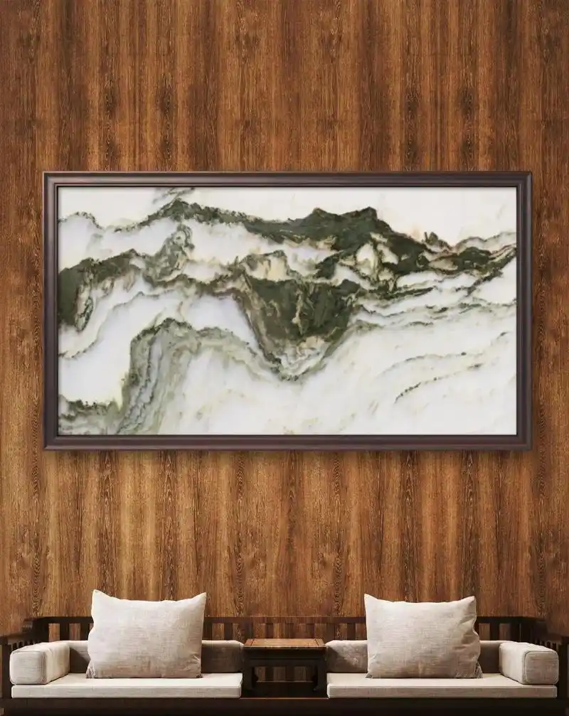 天然山水画#天然山水画#天然大理石背景墙 #电视 - 抖音