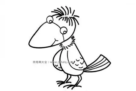 手工专题乌鸦简笔画
