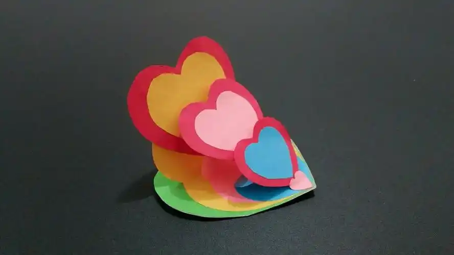 立体爱心贺卡制作简单漂亮有创意