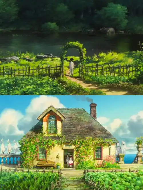 每一次看宫崎骏的动画就会有这种感受,电影中的场景投射到了现实中.