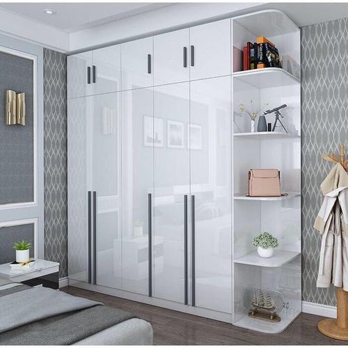 烤漆衣柜现代简约家用经济型组装小户型三四五门整体组合卧室柜子