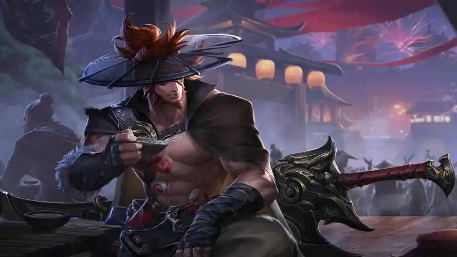 朔风刀夏侯惇王者荣耀4k桌面壁纸