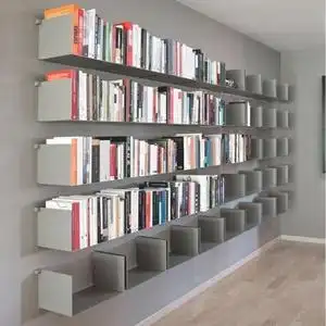 全墙书柜一面墙书柜客厅书架墙置物架落地现代简约整墙书架时尚