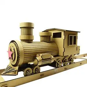 拼装火车模型手工制作图片