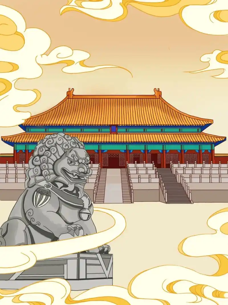 原创插画 | 故宫太和殿 城市建筑插画系列(一) 	 ✨北京故宫太和殿