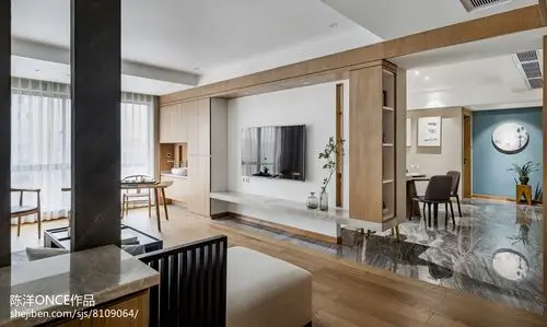 特色现代三居背景墙设计图