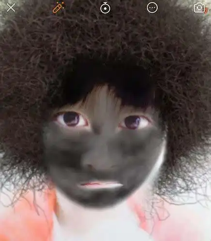 黑脸 爆炸头 男孩 表情 - 趣表情,一个充满欢乐的表情包乐园