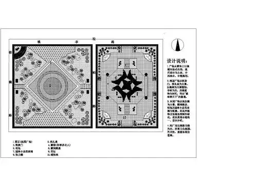 某广场总平面布置