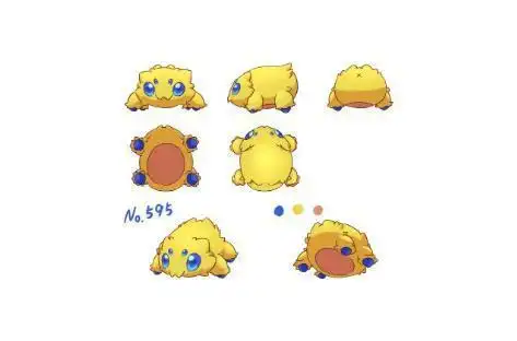 《精灵宝可梦》图鉴595:难得很可爱的虫系宝可梦——电电虫