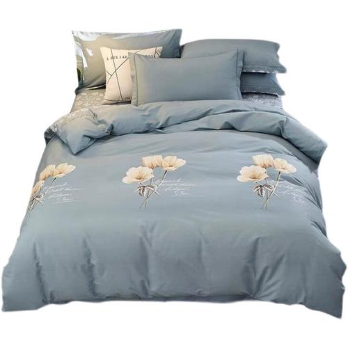 秋冬季南通床上用品100纯棉加厚磨毛四件套三全棉被套床单床笠款