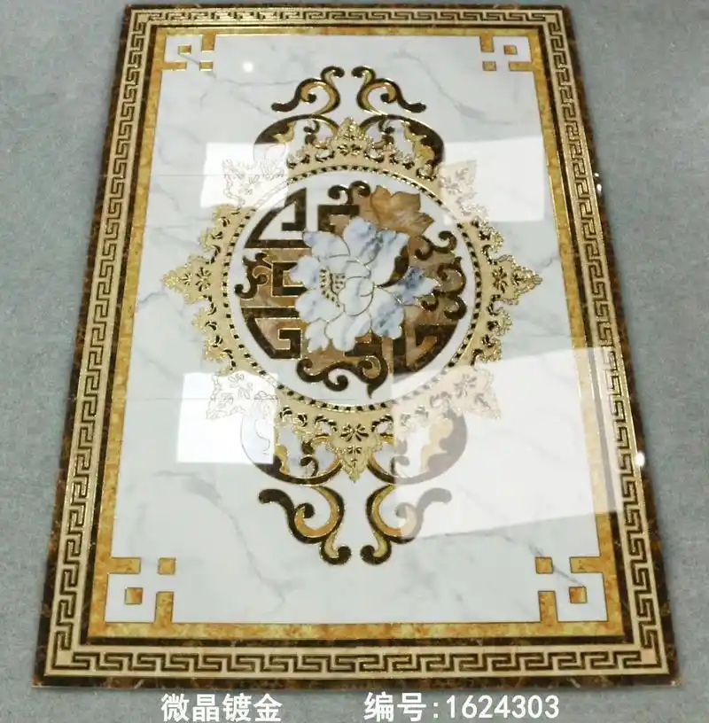 别墅客厅地面拼花佛山客厅地板砖佛山瓷砖