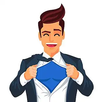 英俊,男人,商务,男青年,职业套装,穿,领带,白衬衫,矢量,插画,白色背景