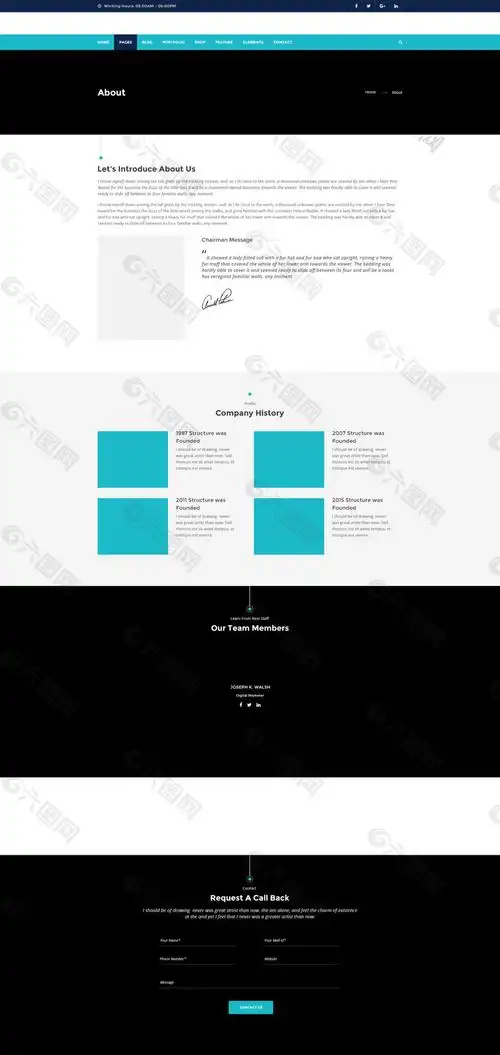 通用排版的网页界面psd模板网页ui素材免费下载(图片编号:9125592)-六