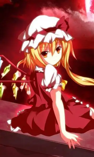 求东方芙兰朵露的图最好是竖着的要做手机壳办透明那种