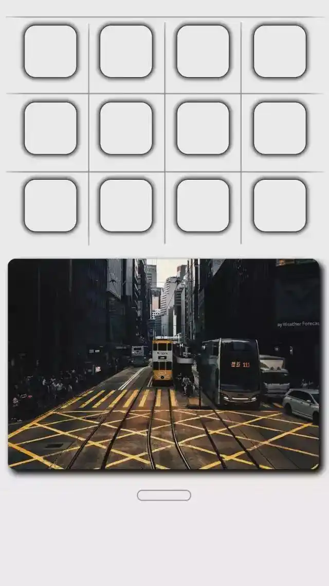 iphone立体双色壁纸!完美贴合桌面!
