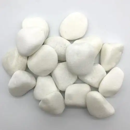鹅卵石天然小石头雨花石白色小石小石子子白石子花盆其它园艺用品