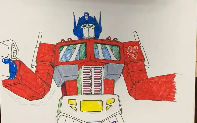 教你怎么画g1的擎天柱大哥_哔哩哔哩 (゜-゜)つロ 干杯~-bilibili