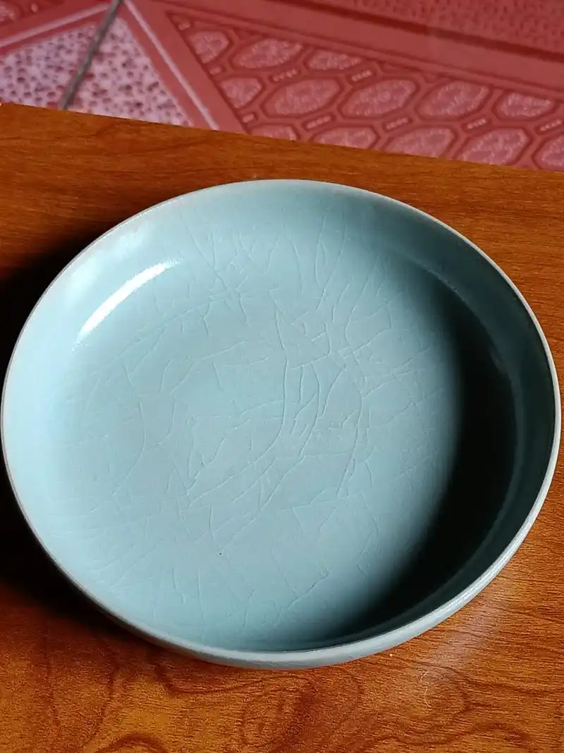 北宋汝窑天青釉平底洗