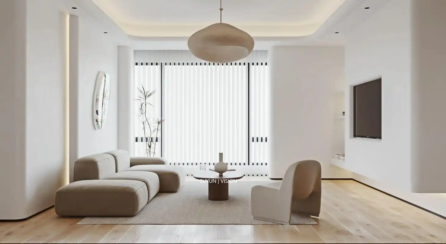 原木奶油93 肉眼可见的温馨95 #3d效果图设计 #室内设 - 抖音