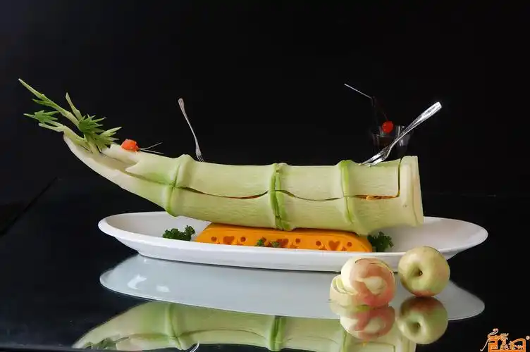 食品雕刻器皿作品- 竹香