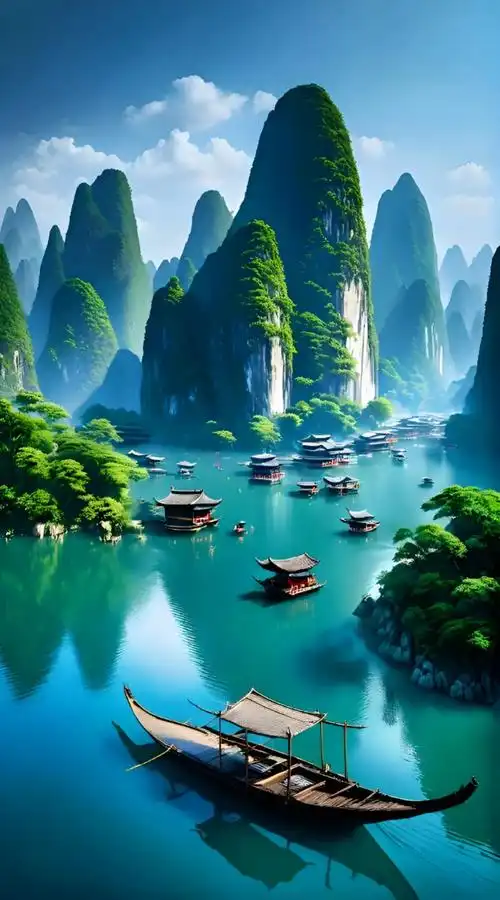 桂林山水甲天下,人间仙境美如画.走进大自然,感受大自然的鬼斧 - 抖音