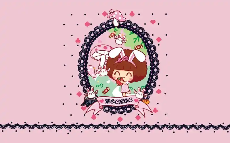 电脑壁纸 动漫卡通 卡通明星 粉红色的摩丝摩丝