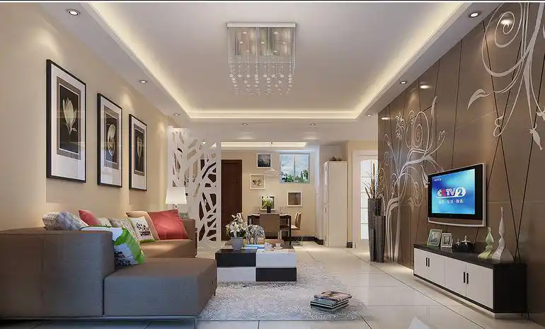 简约三居室客厅装修效果图大全#42886363设计图片_一起装修网图库频道