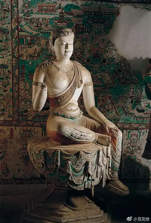 莫高窟第196窟胁侍菩萨晚唐,菩萨形体... 来自莫高窟 - 微博