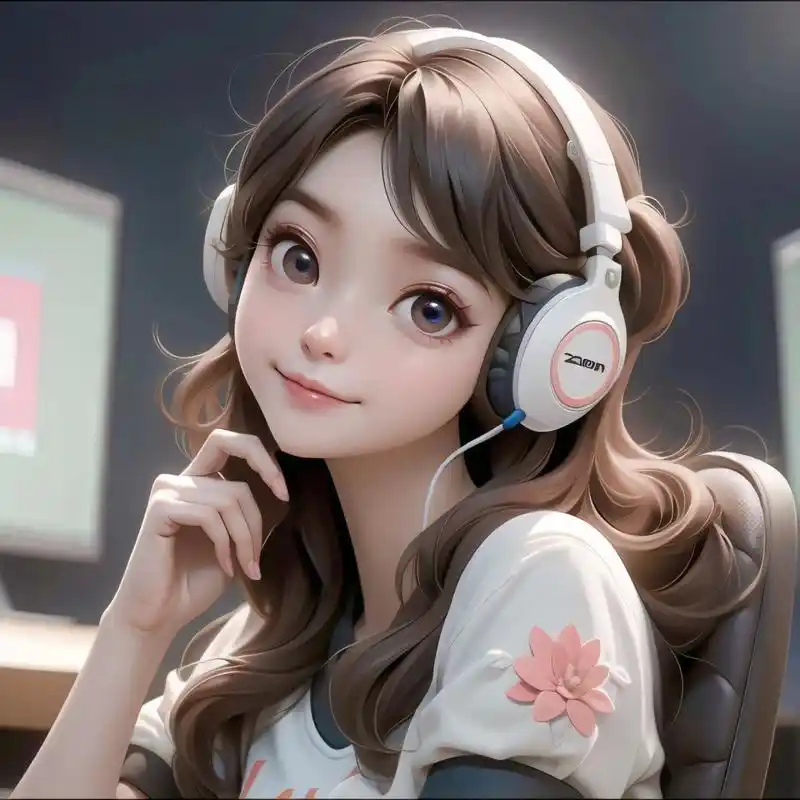 戴耳机95的小姐姐7815迪士尼公主风格女生头像 原创图片93