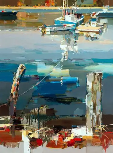 明亮的油漆画看上去仿佛像水彩画|阿尔巴尼亚艺术家:约瑟夫·科特