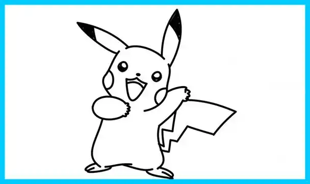 皮卡丘简笔画只需4步画出惟妙惟肖的宝可梦