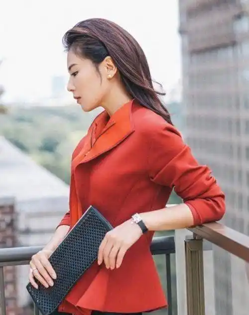 刘涛20张紫红写真,黑丝渔网袜魅惑十足,她亲密搂着的人谁认识?