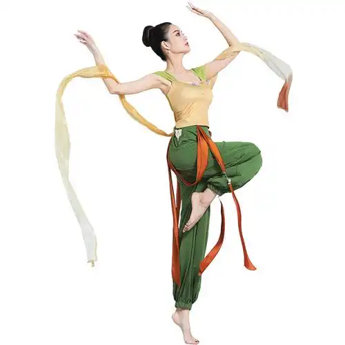 古典舞演出服女青玉案元夕舞蹈服飘逸敦煌飞天表演服中国舞民族风