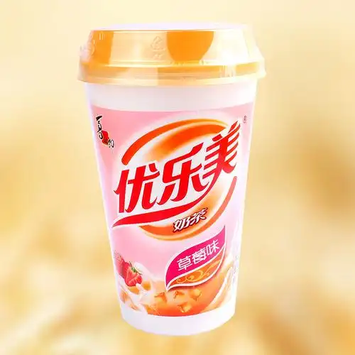 奶茶优乐美茶杯80g30杯速溶椰果草莓原味冲剂杯装奶茶