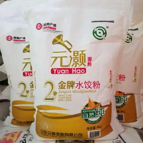 10斤元灏面粉5kg白面馒头花卷面食面条烙饼小麦粉元灏金牌水饺粉