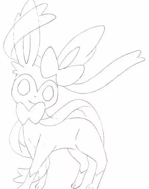 所有伊布简笔画