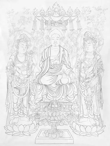 董克文敦煌壁画线描作品选