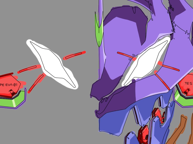 初号机头部特写 _ モウガワイ _ 哔哩哔哩相簿