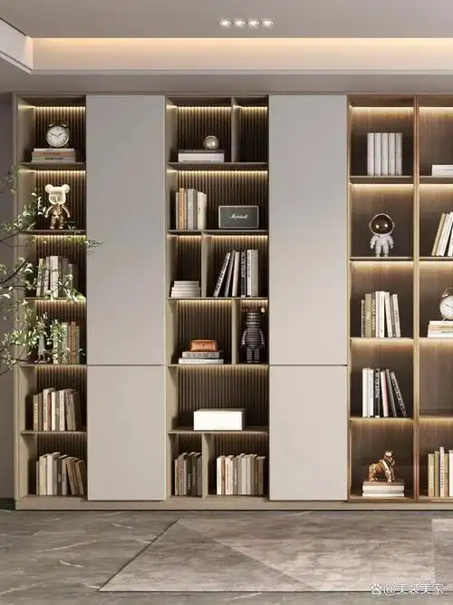 打造一个现代简约的家居风格,开放格的书柜绝对是不错的选择!