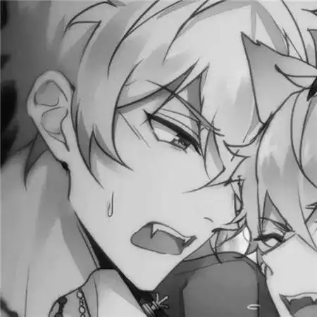 黑白兄弟头像一左一右动漫图片_基友男生头像_头像屋