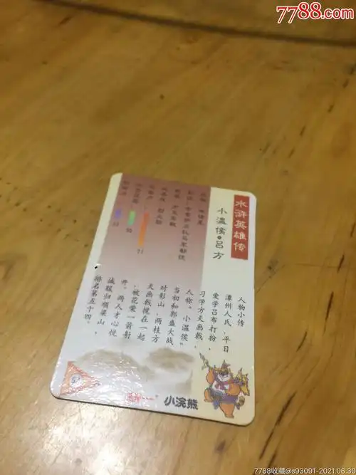 小浣熊水浒英雄传-小温侯-吕方-拍前看简介