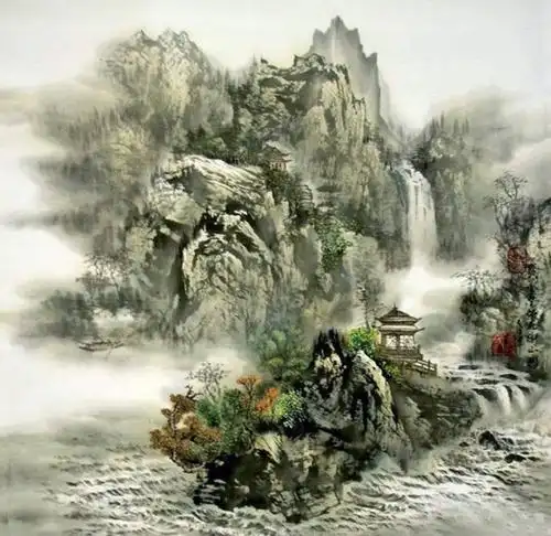 中国画家李一功山水画作品欣赏