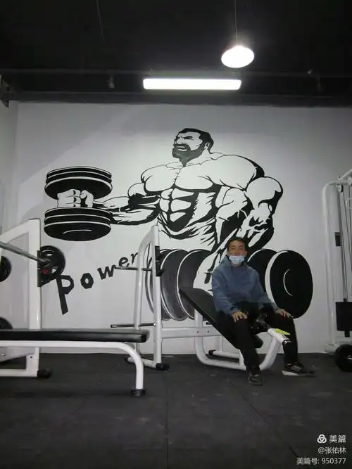 我的健身房墙绘