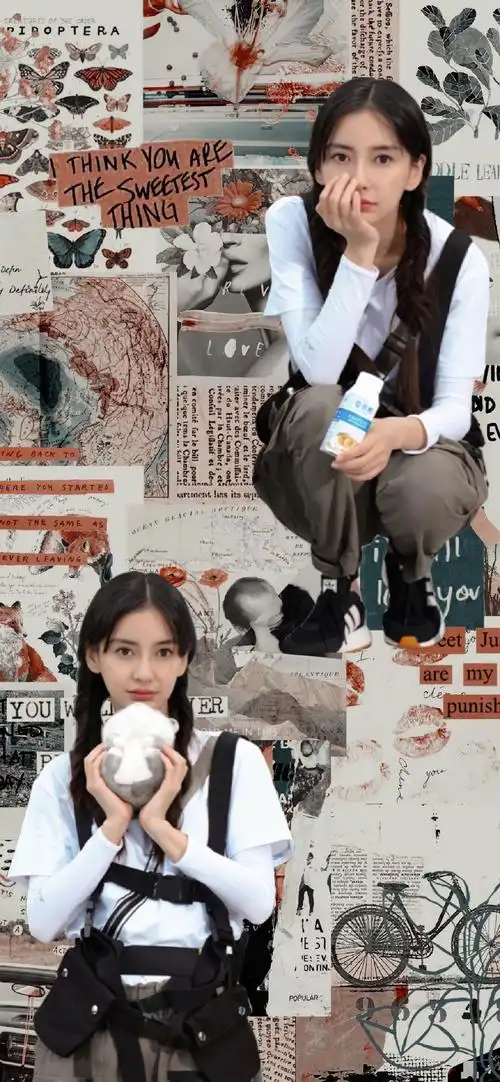angelababy杨颖明星拼接手机壁纸