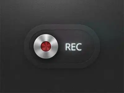 黑色磨砂质感播放按钮psd分层素材