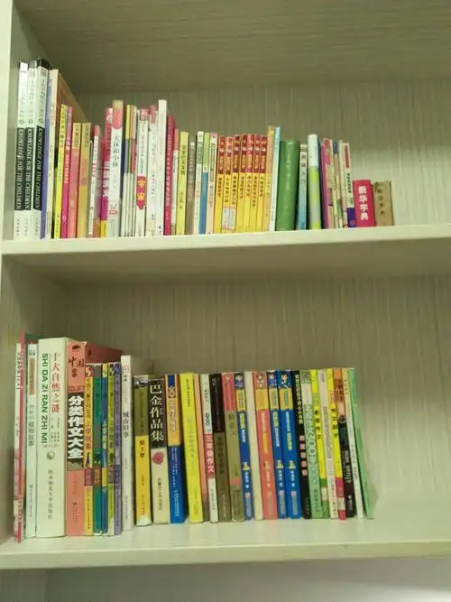 我的书架里摆放着许许多多的书,1本,两本,三本……哈哈!